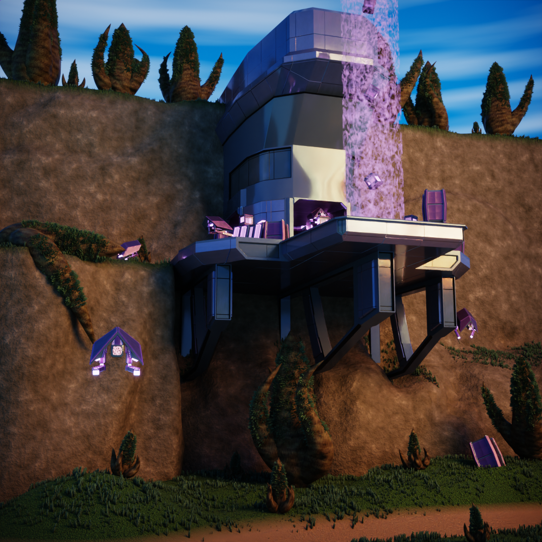 An ancient momument lost to time, with nothing but it's caretakers to inhabit it.